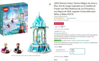 Set Lego Disney Frozen Tiovivo Mágico de Anna y Elsa por 15,19€