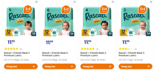 1+1 gratis op Rascal and friends luiers bij Trekpleister