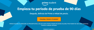 Prueba Amazon Prime Student gratis por 2 meses y accede a envíos rápidos, Prime Video y más
