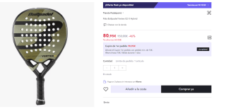 Pala de Padel Bullpadel Vertex 02 X Hybrid por 80.95€ (Cuenta Nueva 68.95€)