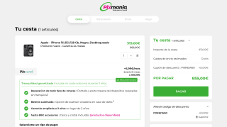 iPhone 16 128GB por 859€