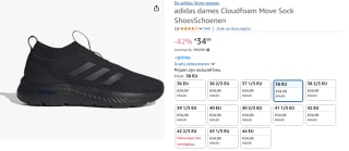 adidas Cloudmove Move Sock voor €34,99 bij Amazon