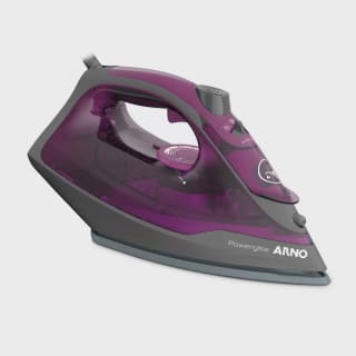 Ferro de passar à vapor da marca Arno na cor Cinza/Roxo - R$ 131,48