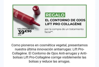 Regalo Contorno de Ojos Anti-Arrugas y Bolsas 14 ml por compras en tratamientos