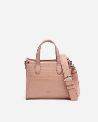 Bolso tote pequeño con asa bandolera y estampado animal print Silva por 13€