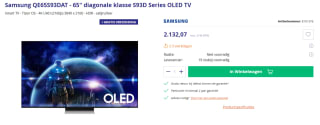 Samsung QE65S93DAT - 65" diagonale klasse S93D Series OLED TV voor €2.132,07 bij Azerty