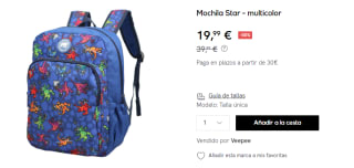 Mochila Kukuxumusu Star por 19.9€