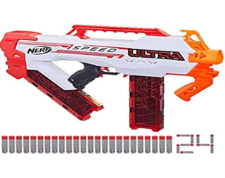 Nerf Ultra Speed gemotoriseerde blaster voor €28,49 bij Amazon.nl