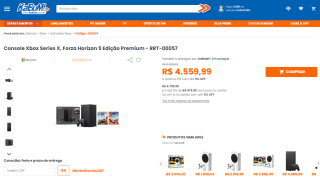 Console da Microsoft, modelo Xbox Series X - R$ 4.559,99