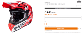 Casco Cross / Enduro Premier Exige ZX2. por 89€