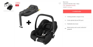 Maxi Cosi Cabriofix bundel voor €175 bij Wehkamp