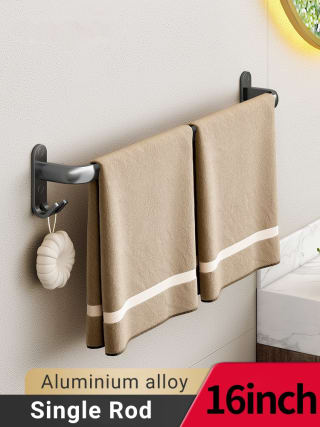 Barra toalla de baño doble aleación aluminio por 16,45€