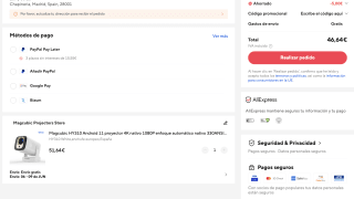 Miniproyector Magcubic HY310 Full HD Enfoque Automático Android 11, WiFi 6, BT 5.4, Altavoz 5W giro 180° 1GB RAM 8GB Almacenamiento por 46,64€