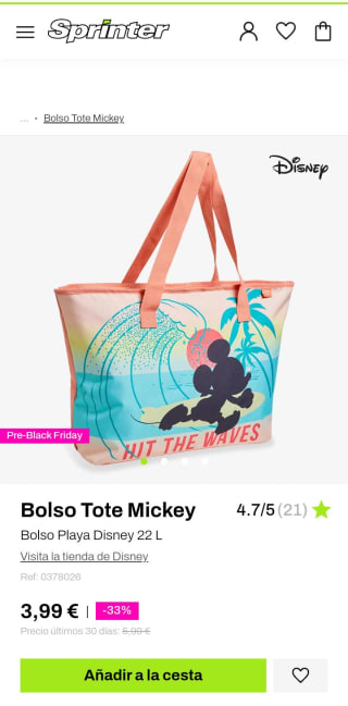 Recopilación marca Disney desde 1,99€ en Sprinter