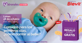 charla: Consejos para los primeros días, ¿cómo dormir al bebé?+ muestras gratis 2 sobres de infusiones Blevit