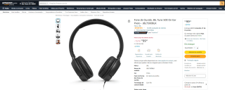 Fone de Ouvido da JBL, modelo Tune 500 - R$ 99