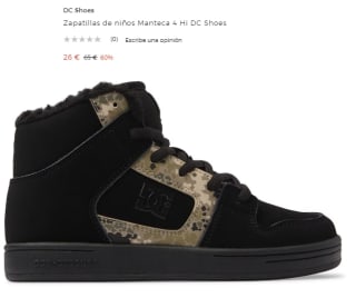 Zapatillas de niños Manteca 4 Hi DC Shoes por 26€