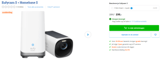 Eufy Eufycam 3 met Homebase 3 voor €230 bij Coolblue