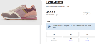 Zapatillas de Mujer Pepe Jeans London Mad por 40€