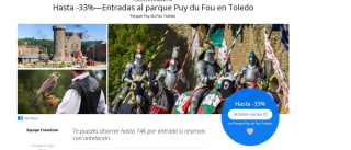 Entradas al parque Puy du Fou en Toledo hasta 33% dto