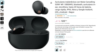 Sony WF-1000XM5 oordopjes voor €189,26 bij Amazon Spanje