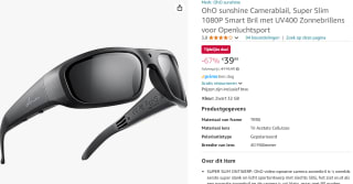 OhO Sunshine Camera Zonnebril voor €39,99 bij Amazon