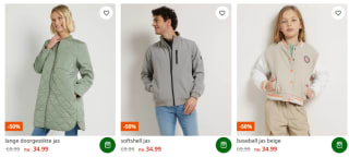 50% korting op alle jassen bij terStal