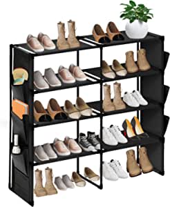 Zapatero 4 alturas con bolsillos laterales por solo 19,98€