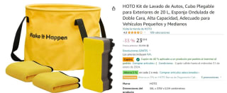 Kit de Lavado de Autos, HOTO Cubo Plegable para Exteriores de 20 L por 14,39€