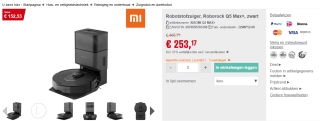 ROBOROCK Q5 Max+ Robotstofzuiger voor €253,18 bij reichelt