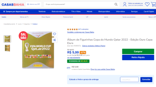 Álbum de Figurinhas da Copa do Mundo do Qatar 2022 - R$ 5,99