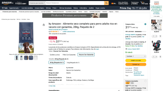 Amazon Alimento perros adulto 20kg X2 por 30,32€