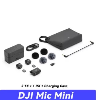DJI Mic Mini-micrófono inalámbrico 2 TX + 1 RX + estuche de carga por 117,20€