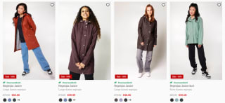 50% korting op geselecteerde regenjassen bij America Today