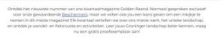 Gratis Groninger Landschap Golden Raand Magazine