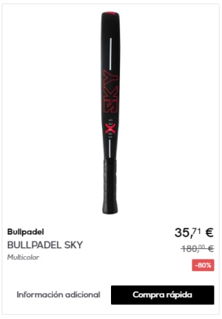 BULLPADEL - Palas por menos de 36€