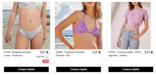 Descuentazos en la marca Etam precios de locura desde solo 1,50€