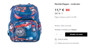 Mochila Kukuxumusu Pepper por 11.99€
