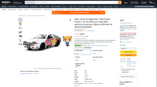 Jada Coche de Aggretsuko 1986 Toyota Trueno por 24,99€