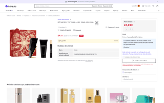 Estuche regalo Carolina Herrera Bad Boy Eau de Toilette 24,01€