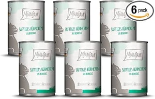 6 latas MjAMjAM Alimento húmedo Premium para Gatos 400gr por 12,83€