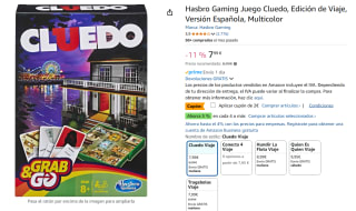 Juego Cluedo, Edición de Viaje, Versión Española por 5,99€