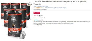 6 x 10 Cápsulas Espresso compatibles con Nespresso por 6.29€