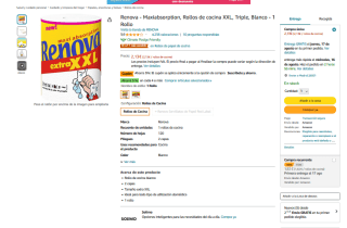 Megarollo Renova XXL papel de cocina por solo 1,81€