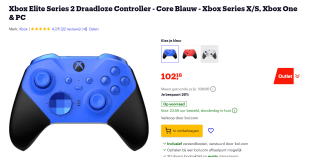 Microsoft Xbox Elite Draadloze Controller Serie 2 - Core Edition voor €102,18 bij Bol.com