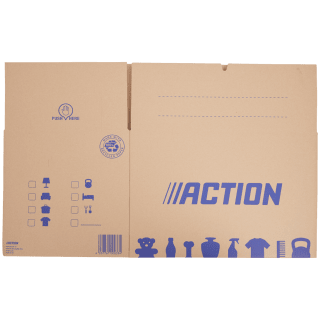 Action verhuisdoos 50 liter voor €0,85