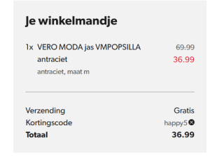 €5 extra korting op alles bij Wehkamp