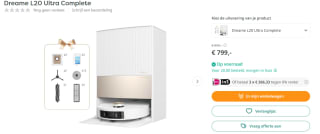 Dreame L20 Ultra Complete Robotstofzuiger voor €799 bij Artandcraft