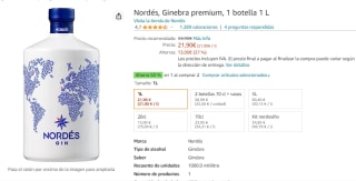 2 unidades de Nordés, Ginebra premium 1L por 30.66€