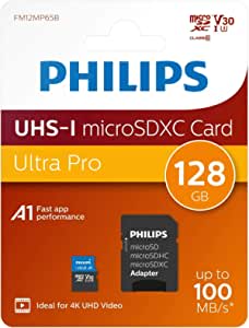 Tarjeta Philips Micro SDXC Card 128GB Class 10 por 13,99€